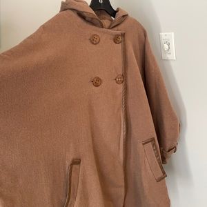 Cynthia Vincent wool camel hair cape
